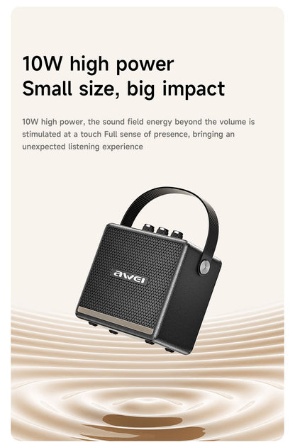 AWEI KA30 Mini Retro Bluetooth Speaker，black
