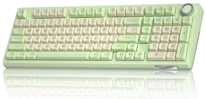 Solakaka Ki99pro 3‑Mode RGB Mechanical Keyboard,  Avocado-Green