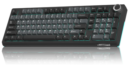 Solakaka Ki99pro 3‑Mode RGB Mechanical Keyboard,  Gray‑Blue
