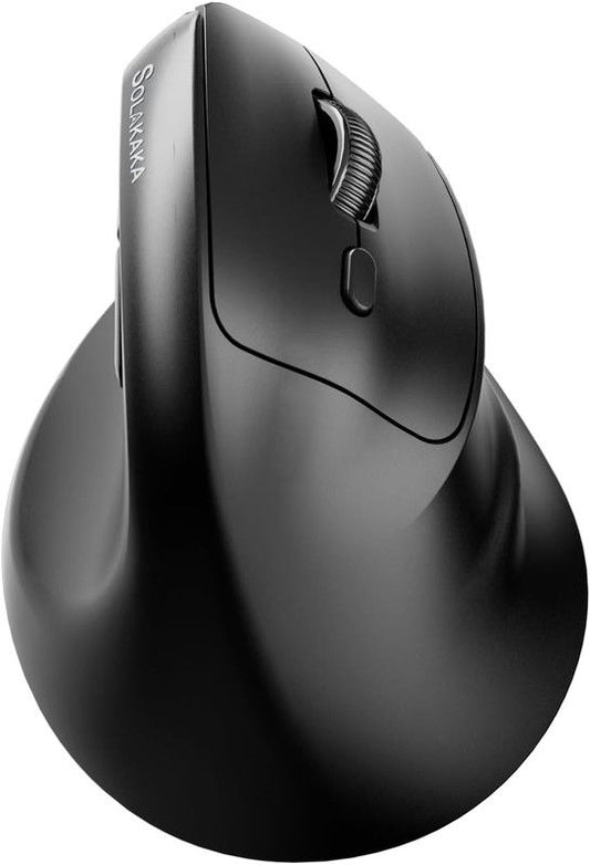 SOLAKAKA SM520 Tri-Mode Vertical Ergonomic Mouse, 24000 DPI Programmable Wireless Vertical Mouse，black