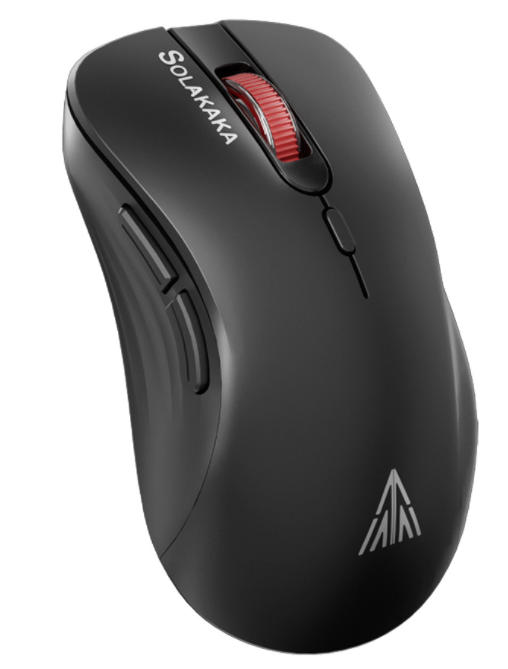 SM66 Dual Mode Wireless Gaming Mouse, Rechargeable RGB Ergonomic Mice with Adjustable DPI ,black