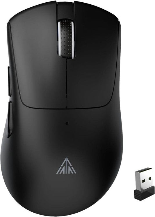SOLAKAKA SM805 Tri-Mode Lightweight Wireless Gaming Mouse, 24000 DPI with Two Side Buttons，black