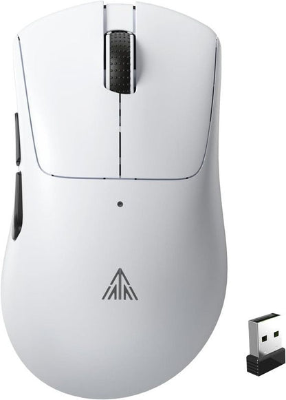 SOLAKAKA SM805 Tri-Mode Lightweight Wireless Gaming Mouse, 24000 DPI with Two Side Buttons，white