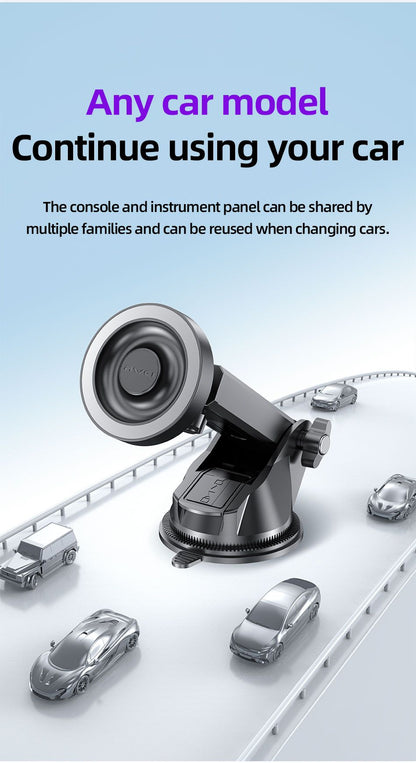 AWEI X88 Suction Cup Car Mount, Windshield Dashboard Universal Cell Phone Holder，black
