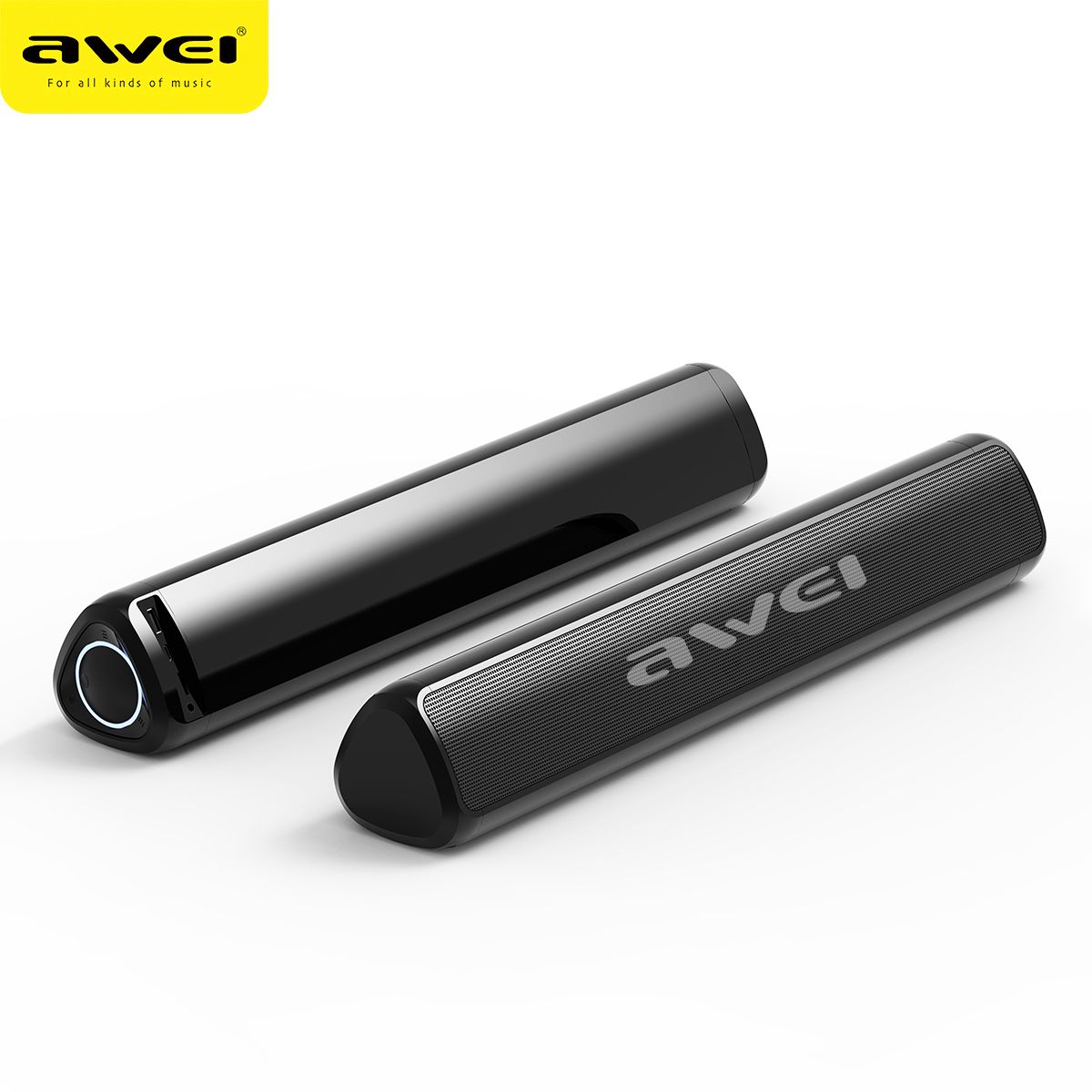 AWEI Y333 Desktop Soundbar, 10W Stereo Bluetooth Speaker with TWS Function,black