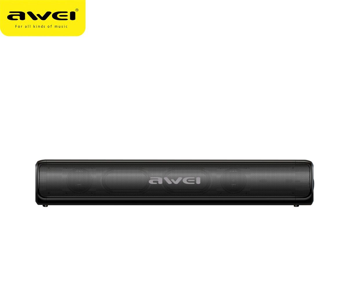 AWEI Y333 Desktop Soundbar, 10W Stereo Bluetooth Speaker with TWS Function,black
