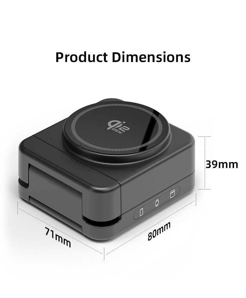YF3 25W Foldable Rotatable Wireless Charger 3 in 1 Multi Device Charging Dock，black