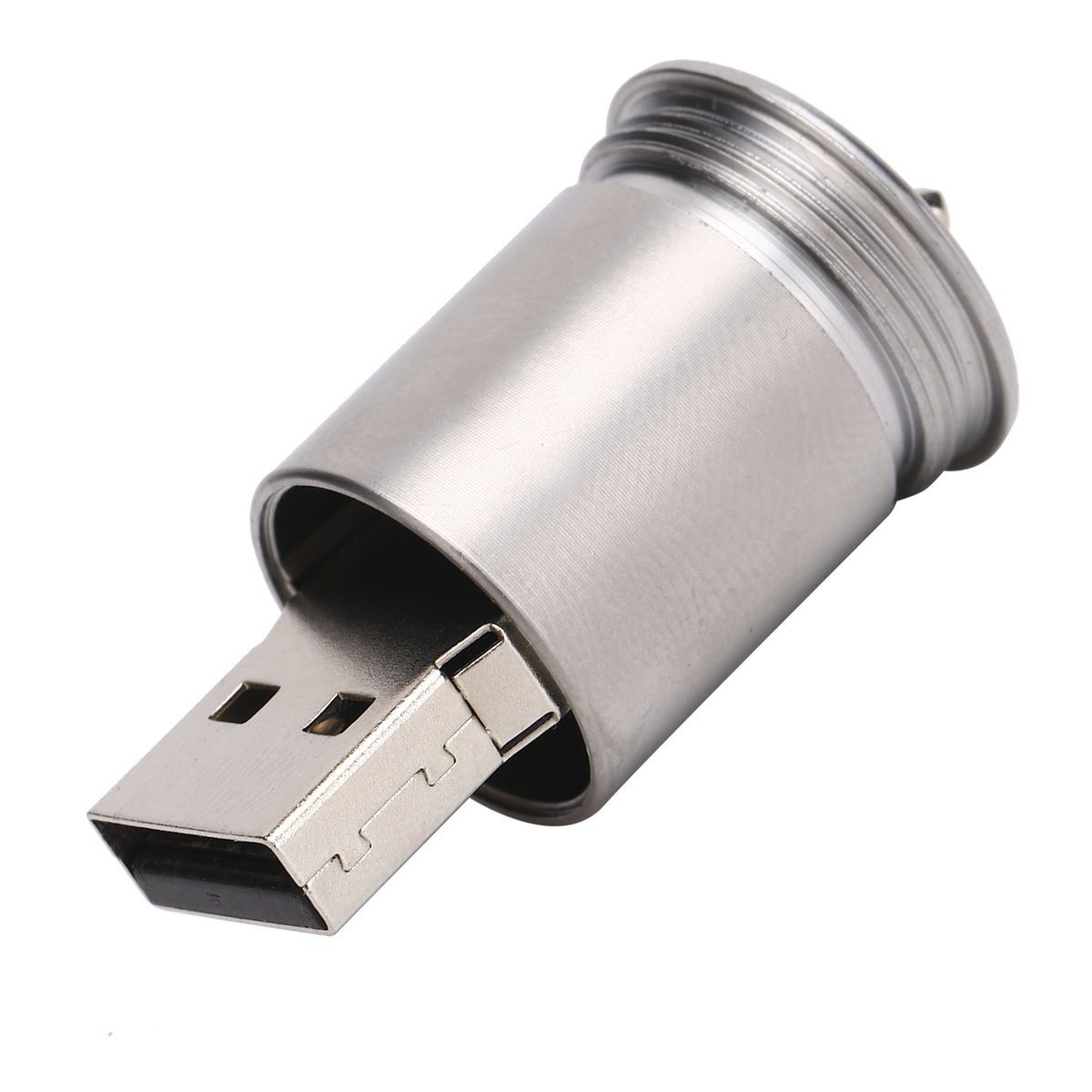 Unique Can Shaped U Disk Fashionable Portable USB Flash Drive Brass Yellow