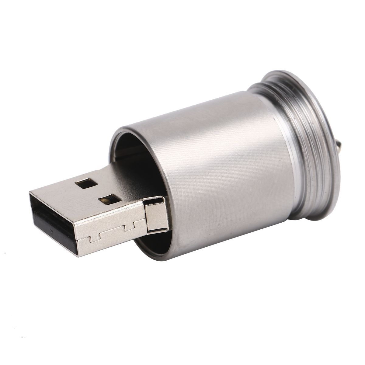 Unique Can Shaped U Disk Fashionable Portable USB Flash Drive Brass Yellow