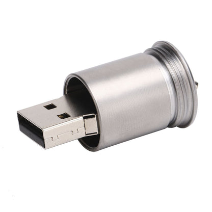 Unique Can Shaped U Disk Fashionable Portable USB Flash Drive Brass Yellow