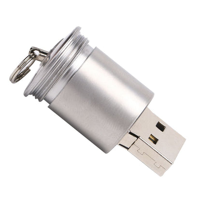 Unique Can Shaped U Disk Fashionable Portable USB Flash Drive Brass Yellow