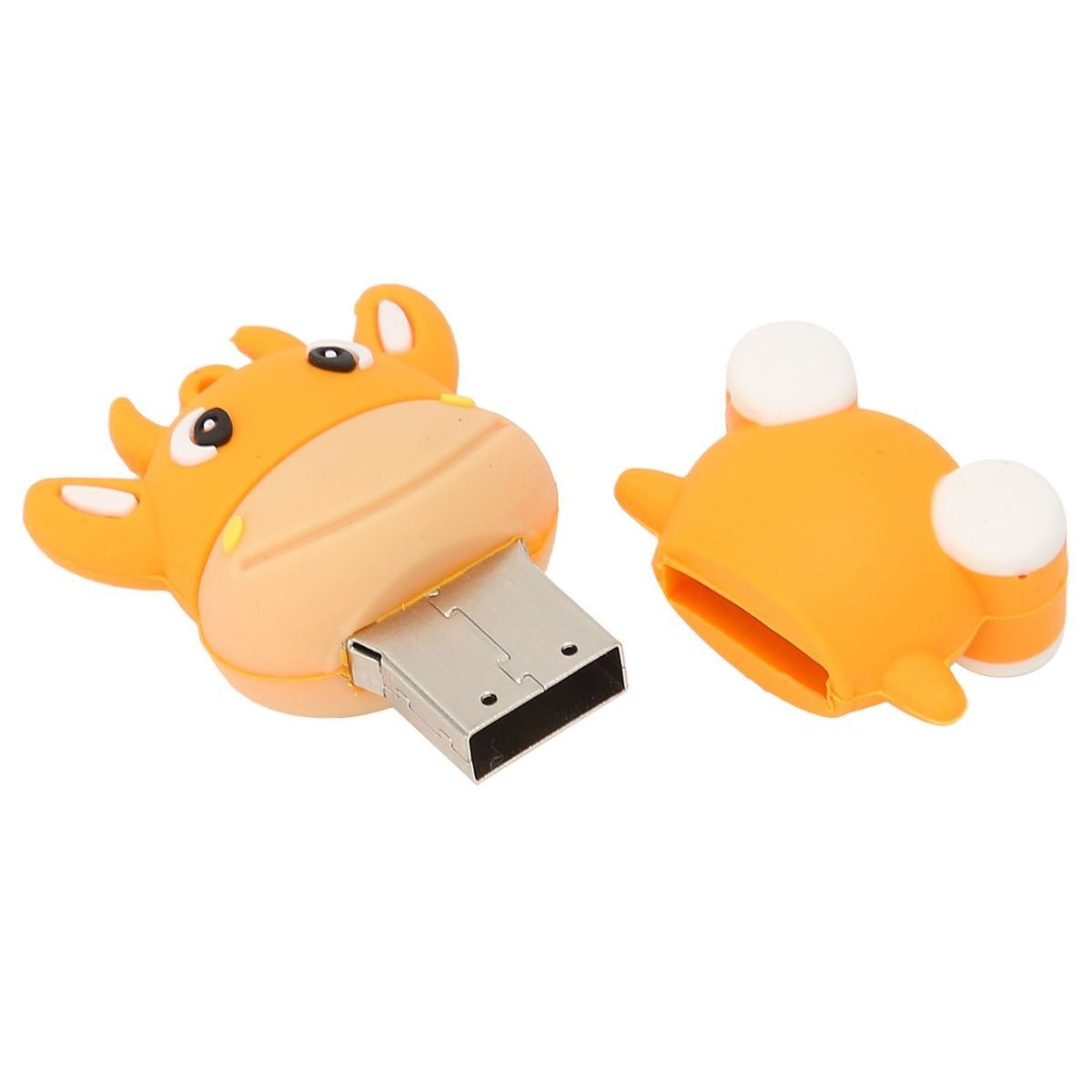 U Disk 3D Cartoon Calf Model Orange USB Storage for Windows