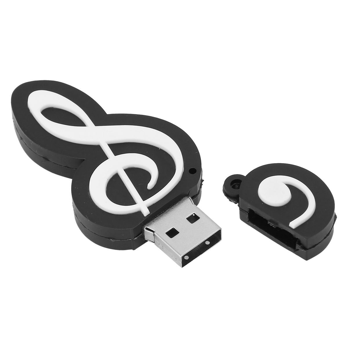 Black Note Appearance USB Flash Drive Cute Music Movie Data Transfer USB