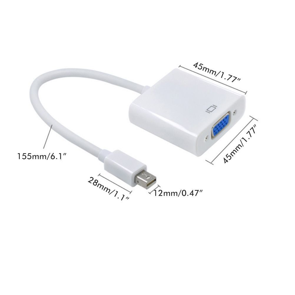 Mini DP to VGA Adapter DP to VGA Conversion Line Support Mini DP v1.2