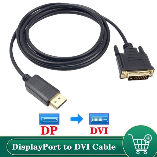 1.8M DP Male to DVI Male Adapter 1080P DP to DVI Adapter Support DP 1.1a