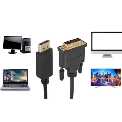 1.8M DP Male to DVI Male Adapter 1080P DP to DVI Adapter Support DP 1.1a