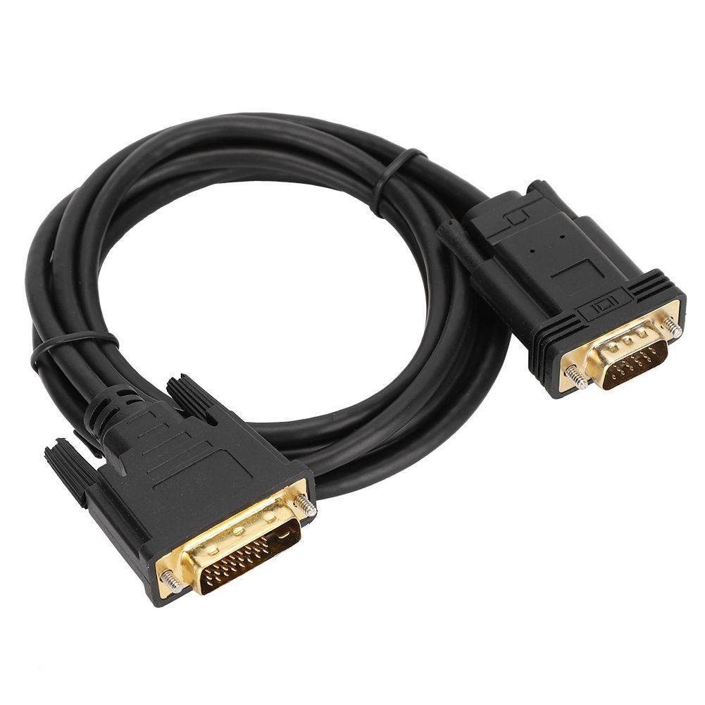 HD Video Computer Accessory Adapter Cord 1080P DVI to VGA Male 2?Meter for