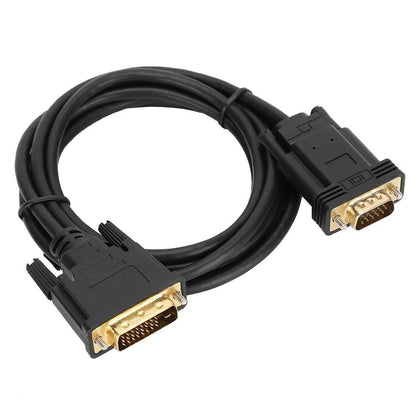 HD Video Computer Accessory Adapter Cord 1080P DVI to VGA Male 2?Meter for