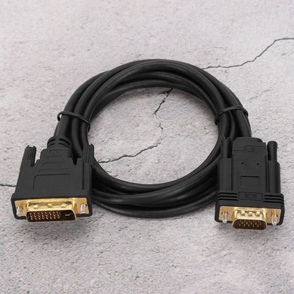 HD Video Computer Accessory Adapter Cord 1080P DVI to VGA Male 2?Meter for