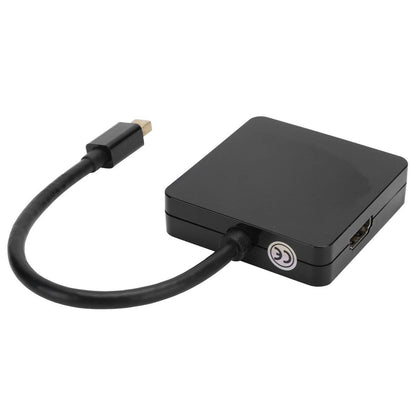 3-in-1 Adapter Mini DP to DP DVI HDMI 1080P High Definition Adapter for Com