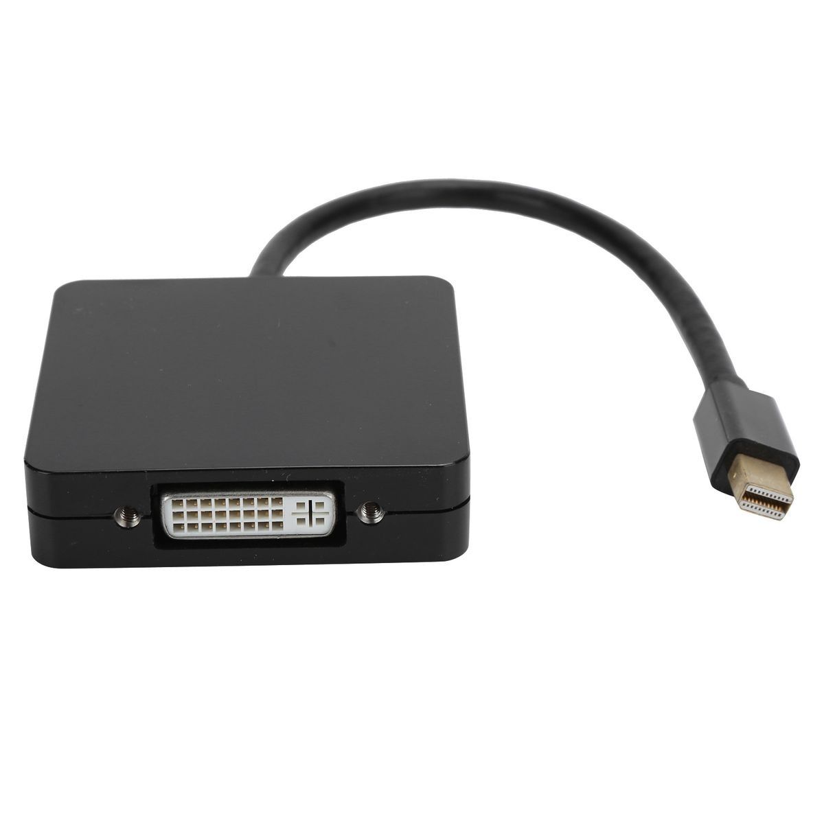 3-in-1 Adapter Mini DP to DP DVI HDMI 1080P High Definition Adapter for Com