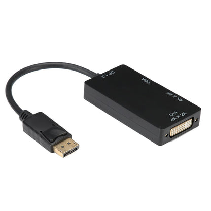 3-in-1 Adapter DP to HDMI/VGA/DVI Multifunction High Definition Adapter