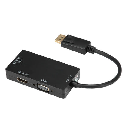 3-in-1 Adapter DP to HDMI/VGA/DVI Multifunction High Definition Adapter
