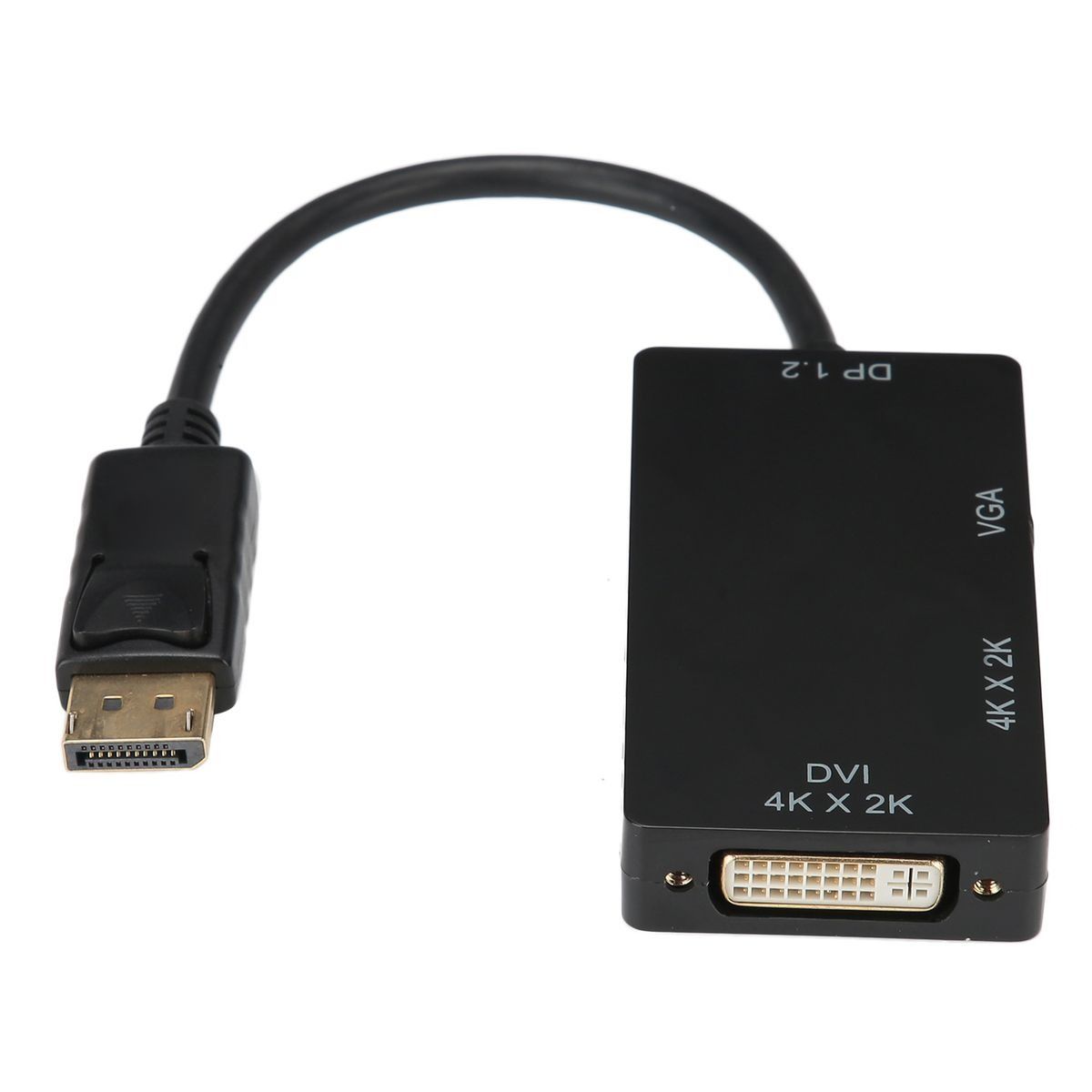 3-in-1 Adapter DP to HDMI/VGA/DVI Multifunction High Definition Adapter