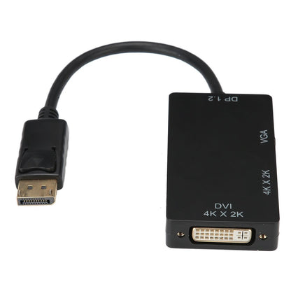 3-in-1 Adapter DP to HDMI/VGA/DVI Multifunction High Definition Adapter