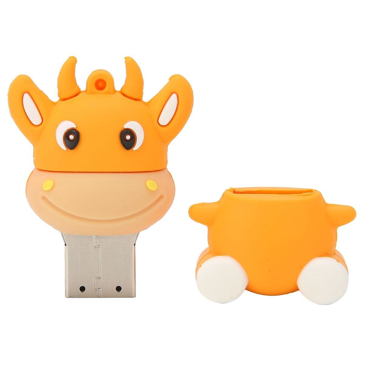 U Disk 3D Cartoon Calf Model Orange USB Storage for Windows