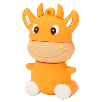 U Disk 3D Cartoon Calf Model Orange USB Storage for Windows