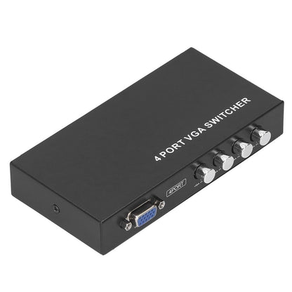 4 Port VGA Switcher SVGA Monitor Sharing Switch Box 4?in?1?out for LCD PC T
