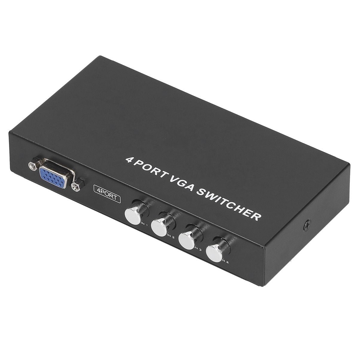 4 Port VGA Switcher SVGA Monitor Sharing Switch Box 4?in?1?out for LCD PC T