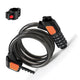 Bike Lock Cable 5Digits Resettable Combination Cable Lock, Bicycles Code Lock - Black