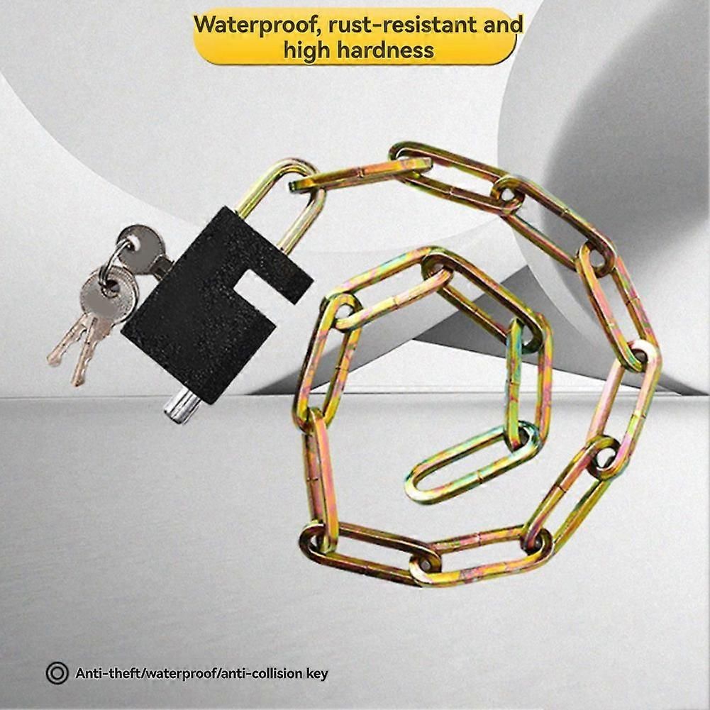 Bicycle Lock Mountain Bike Lock Alloy Chain Lock Anti-Theft Safety Chain Locks Portable Alloy Lock 4x95cm