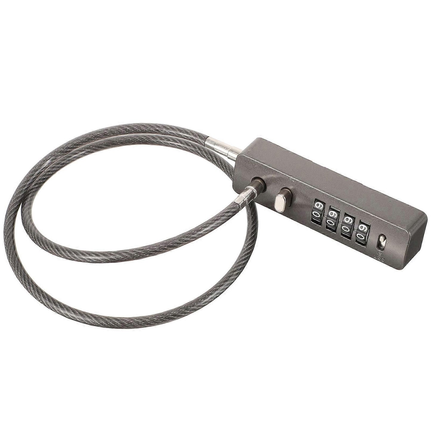 Combination Cable Lock Password 4-Digit Security Lock for Bicycles