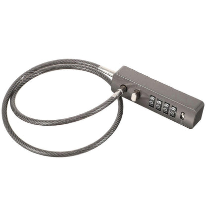 Combination Cable Lock Password 4-Digit Security Lock for Bicycles