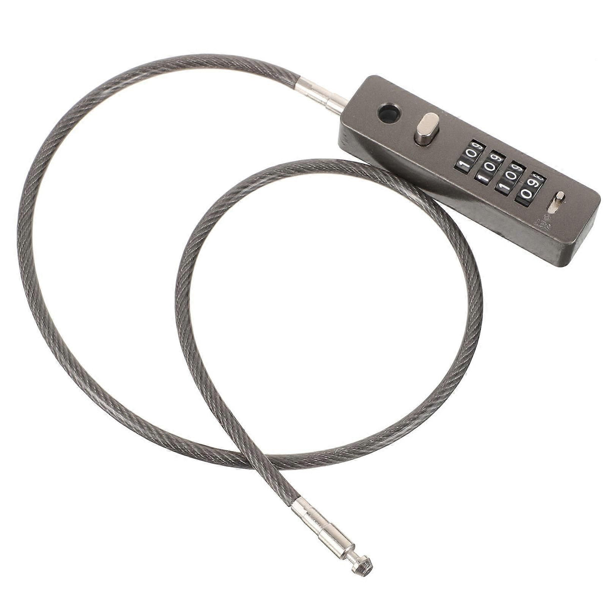 Combination Cable Lock Password 4-Digit Security Lock for Bicycles