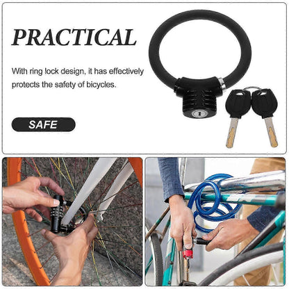 Portable Bike Lock Multi-Function Lock for Bicycle Use Black