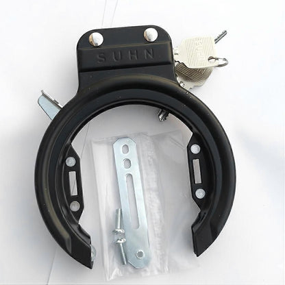 Outdoor Bicycle Horseshoe Lock - Fully Enclosed Steel Pipe Anti-Theft Lock with 2 Keys for Bicycles, Cycling and Gifts