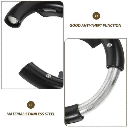 Multi-Function Bike Lock Round Lock 4Sets of Reusable Steel Bicycle Locks