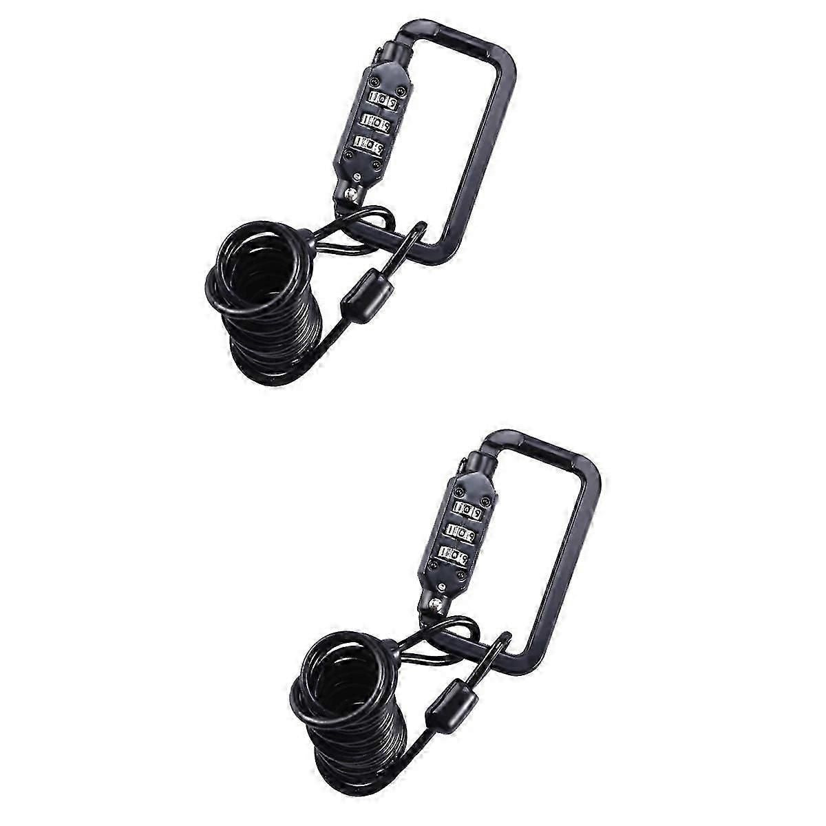Bike Lock Combination 3 Digit Password Lock 2Pcs for Bicycle Use
