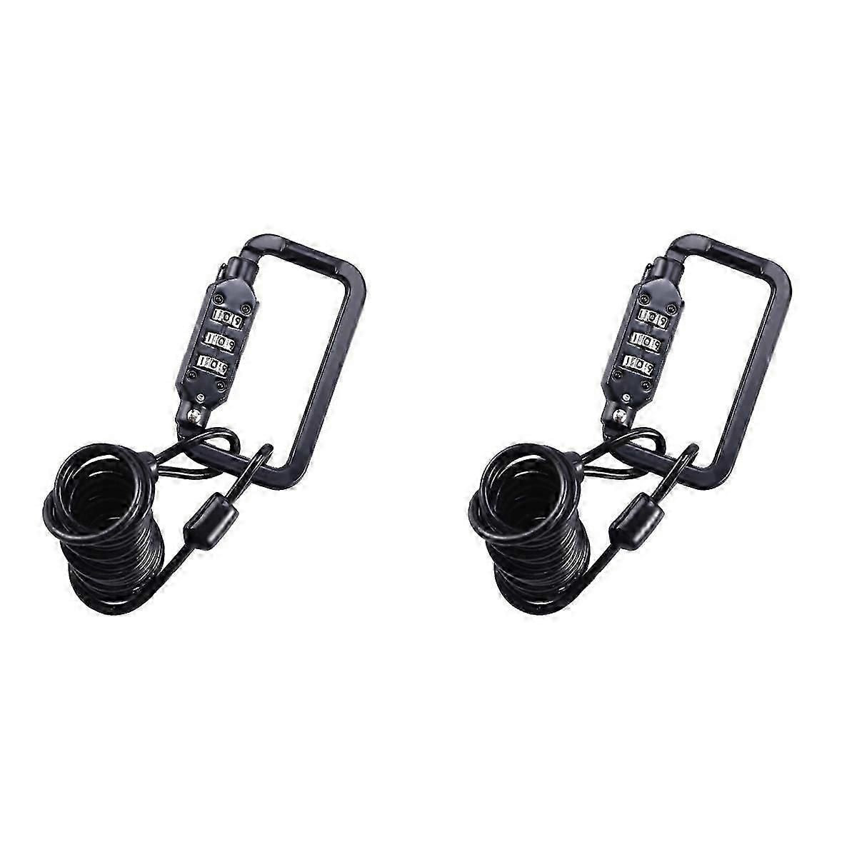 Bike Lock Combination 3 Digit Password Lock 2Pcs for Bicycle Use