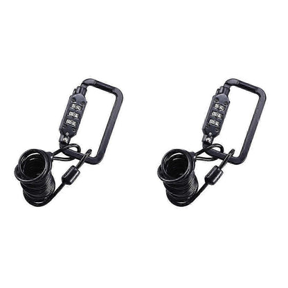 Bike Lock Combination 3 Digit Password Lock 2Pcs for Bicycle Use