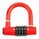 4 Digit U-Shape Bicycle Lock, Anti-Theft Security Code Lock