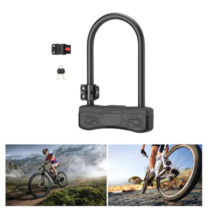 Durability Bike Lock Rusts Resistant Bicycles Lock Multifunction Key Lock for Various Cycling Enthusiasts -Light Grey