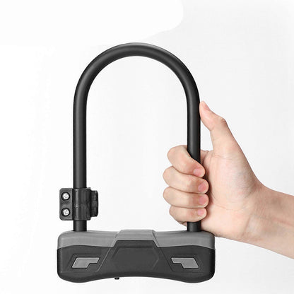 Durability Bike Lock Rusts Resistant Bicycles Lock Multifunction Key Lock for Various Cycling Enthusiasts -Light Grey