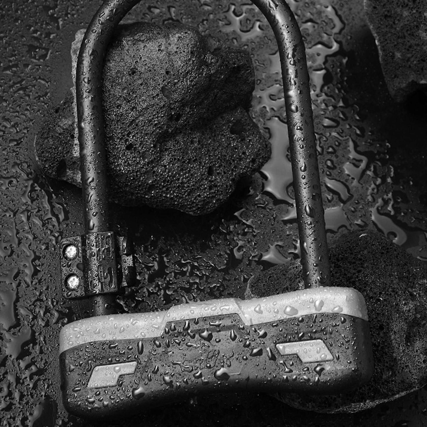 Durability Bike Lock Rusts Resistant Bicycles Lock Multifunction Key Lock for Various Cycling Enthusiasts -Light Grey