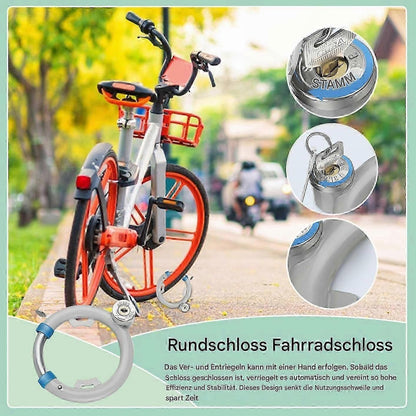 Bicycle lock, heavyduty antitheft security locks, brake locks for security discs, multifunctional round podlock, weatherproof construction