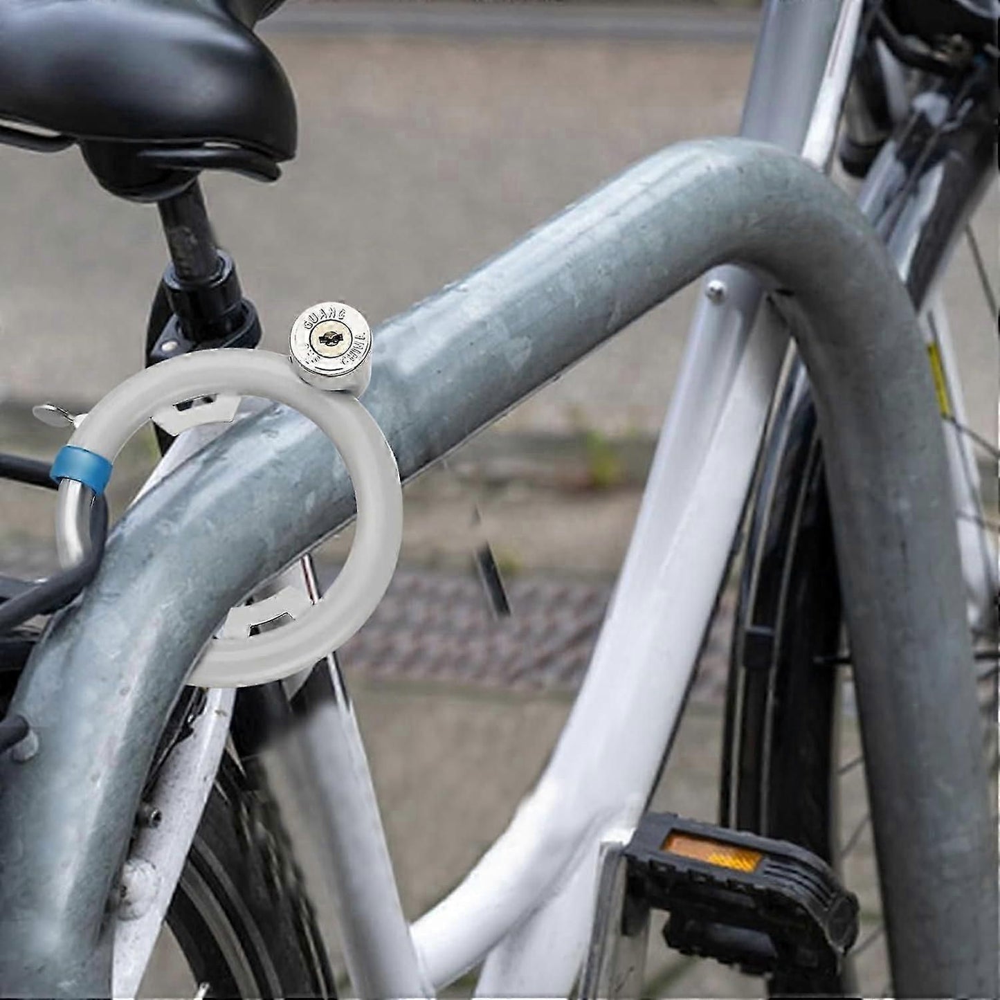 Bicycle lock, heavyduty antitheft security locks, brake locks for security discs, multifunctional round podlock, weatherproof construction